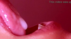 cute step sister gives blowjob for facial close up. i cant beleive how hot she looks