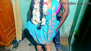 Indian aunty caught cleaning, ends up screwing owner