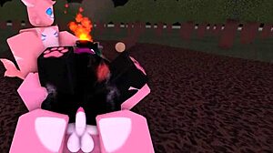 Whorblox Ralsei engages in furry fucking activities