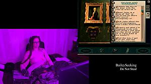 In Blackmoor Manor part 4, are you ready for the naked BBW brunette's big natural tits?