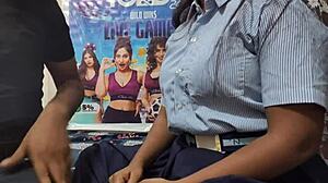 Desi college girl banging hard with teacher! 😍