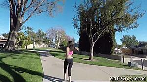 Money hungry step daughter with patrons