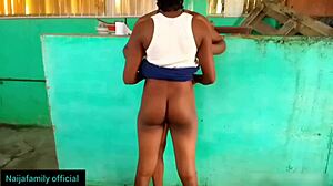 Black Stepdaughter Screams As Stepdad's Monster Cock Pounds Her Hard In Homemade Video.