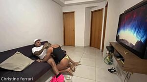 Hotwife takes advantage while husband is away