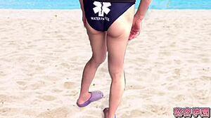 i can’t help but borrow my crush’s lifesaver uniform for a secret handjob