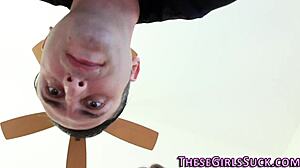 teen gives shlong head and jerks!