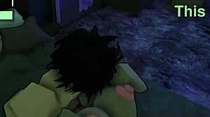 A Busty Follower Asks Me to Fuck Her Hard and She Made Me Cum Inside in Roblox