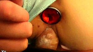 Blonde Has Quickie With Butt Plug In Doggy