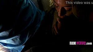 Stepdad's quickie with skyler storm flickers under flashlights