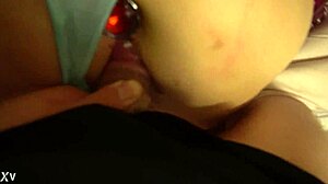 Blonde Has Quickie With Butt Plug In Doggy