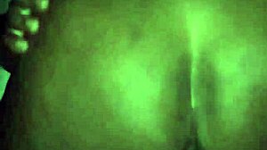 Filling the whore's ass with cum!