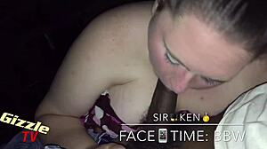 White Bbw Sloppy Blowjob