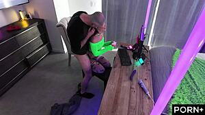 I watch pornplus aria ride huge cock in doggystyle on game stream