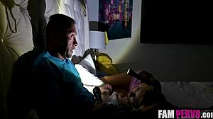 Stepdad's quickie with skyler storm flickers under flashlights