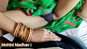 Indian teacher mohini meets her student in the restroom