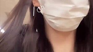 Big-Breasted Crossdressing Lady Quietly Masturbates