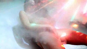 Tall brunette Alison Tyler with big tits masturbating nude.