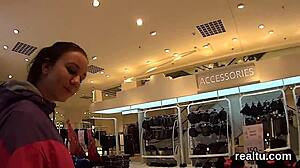 Exceptional Czech Chick Tempted In Shopping Centre And Shagged In POV