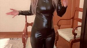 oil for pd song by findom goaldigger dancing in catsuit