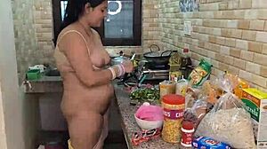 he fucks her hard in the kitchen