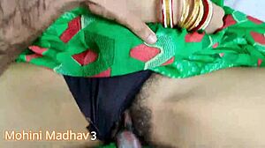 Indian teacher mohini meets her student in the restroom