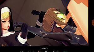 vriendin speelt non spel met vriend in stout rolspel