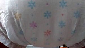 Japanese Girl in Diaper Creates Messy Scene in Public