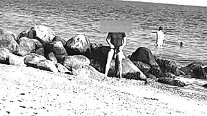 Huge cock nude beach voyeur with 10 inch monster