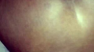 Filling the whore's ass with cum!