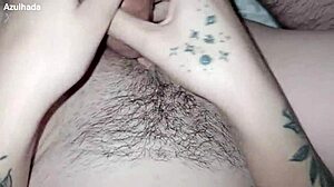 wow, that curvy amateur gets a huge cumshot in her big pussy