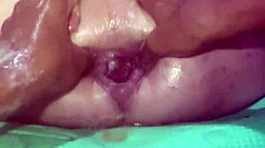 he stretches his asshole for the third time today, reaching intense orgasm