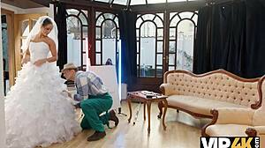 freaky gardener caught bride