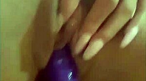 Latina Masturbating with Dildo in Solo Mexican Video