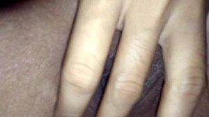 Horny female student with tight shaved pussy.