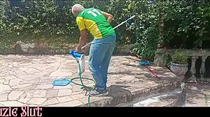 the guy cleaned the pool and then came inside my ass did he clean it?