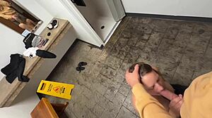 public shower blowjob