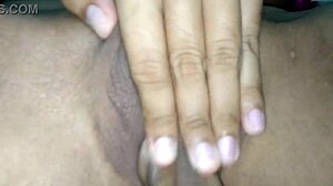 Horny female student with tight shaved pussy.