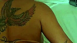 Kalena Mitrak gets fucked doggystyle while follower jerks off!