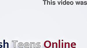 Gorgeous British 18 Year Old Feels Thrill Of Giving Head