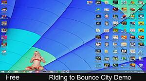 she's riding hard to bounce city, watch this demo