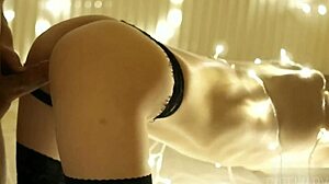 Guy creampies petite tanned teen girlfriend in cowgirl position