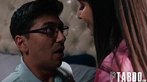 Tricking nearsighted stepmom lexi luna into blowjob and ass filling!