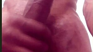 Stroking big black cock