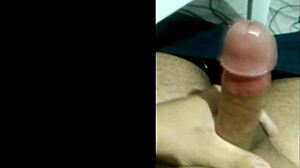 Trying not to cum while masturbating in this intense session.