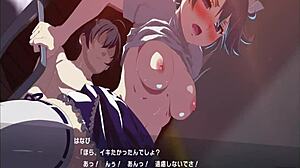 The maid costume cosplay high school girl gets attacked with big cock.