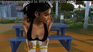 sza's banging body in public outdoor interview with big tits and ass