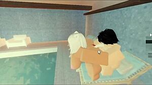 Hey, wanna see rough pool sex with my subscriber?