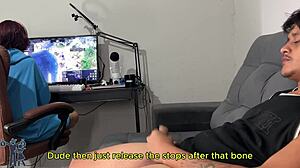 risky handjob, will she notice? english subtitles included