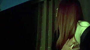 bold italian milf artemisia love flashes big horny boobs and nipples in solo smoke fetish