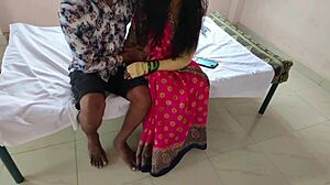 खटिये पे लिटा कर कामवाली बाई कि काउ पोजिसन मे चुदाई